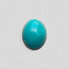 Natural Teal Green Turquoise - Green Turquoise - 17.3ct- 18x14mm