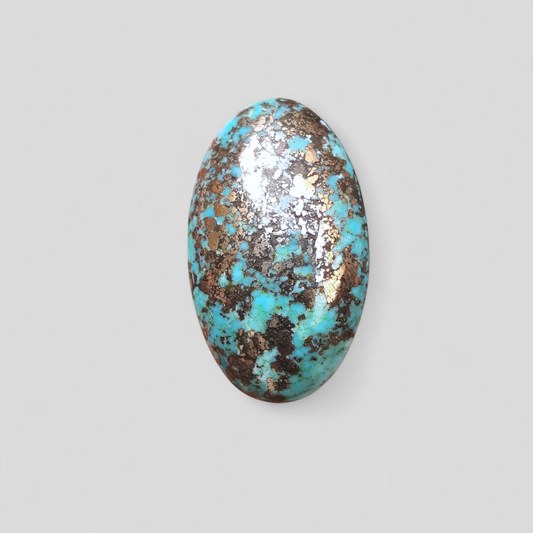 Natural Turquoise with Pyrite - Green Matrix Turquoise - Shajri Feroza-42Ct