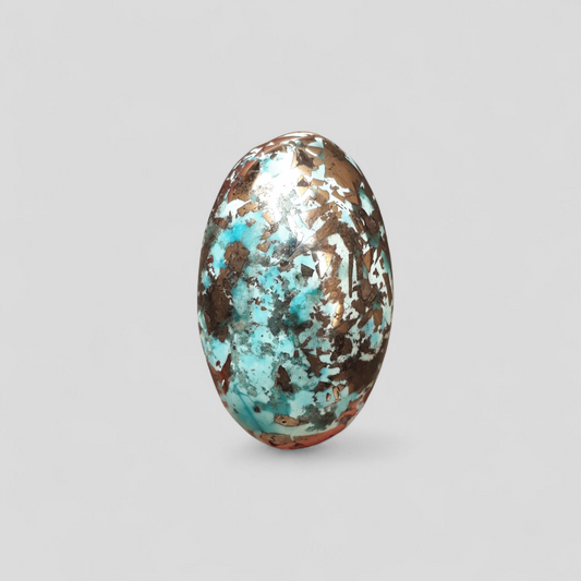 Natural Turquoise with Pyrite - Green Matrix Turquoise - Shajri Feroza-81.60Ct