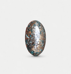 فيروز طبيعي معتمد مع البيريت - بلو ماتريكس فيروز - شاجري فيروزا -41.7 قيراط - 24 × 17 ملم