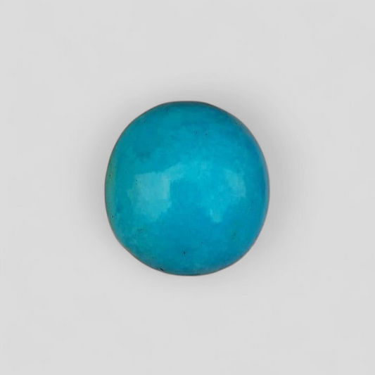 Natural Certified Turquoise - Blue Turquoise - 25ct- 19x18mm