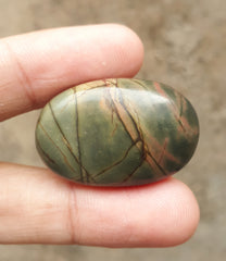 Jasper - Scenic Jasper Cabochon - 32.4x21