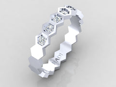 عش النحل - شريط ماسي سداسي بسيط