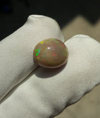 Opal for Sale - White Fire Opal - Welo Opal - October Birthstone - 14x12mm 5.4ct