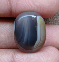 Light Blue LaceAgate - Sulaimani Aqeeq - 23x19x9mm