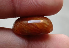 Tube Agate Cabochon - Sulaimani Aqeeq - 22x15mm