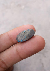 13.4ct Natural Turquoise, Blue Matrix Turquoise, Shajri Feroza, - 20x10mm