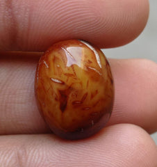 Segenite Needles Agate - Sulaimani Aqeeq - 20x16mm