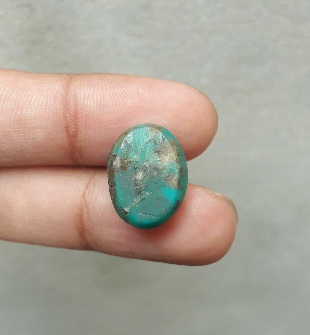 Natural Turquoise with Pyrite - green Matrix Turquoise - Shajri Feroza- 14ct-17x13mm Natural Turquoise with Pyrite - green Matrix Turquoise - Shajri Feroza- 14ct-17x13mm