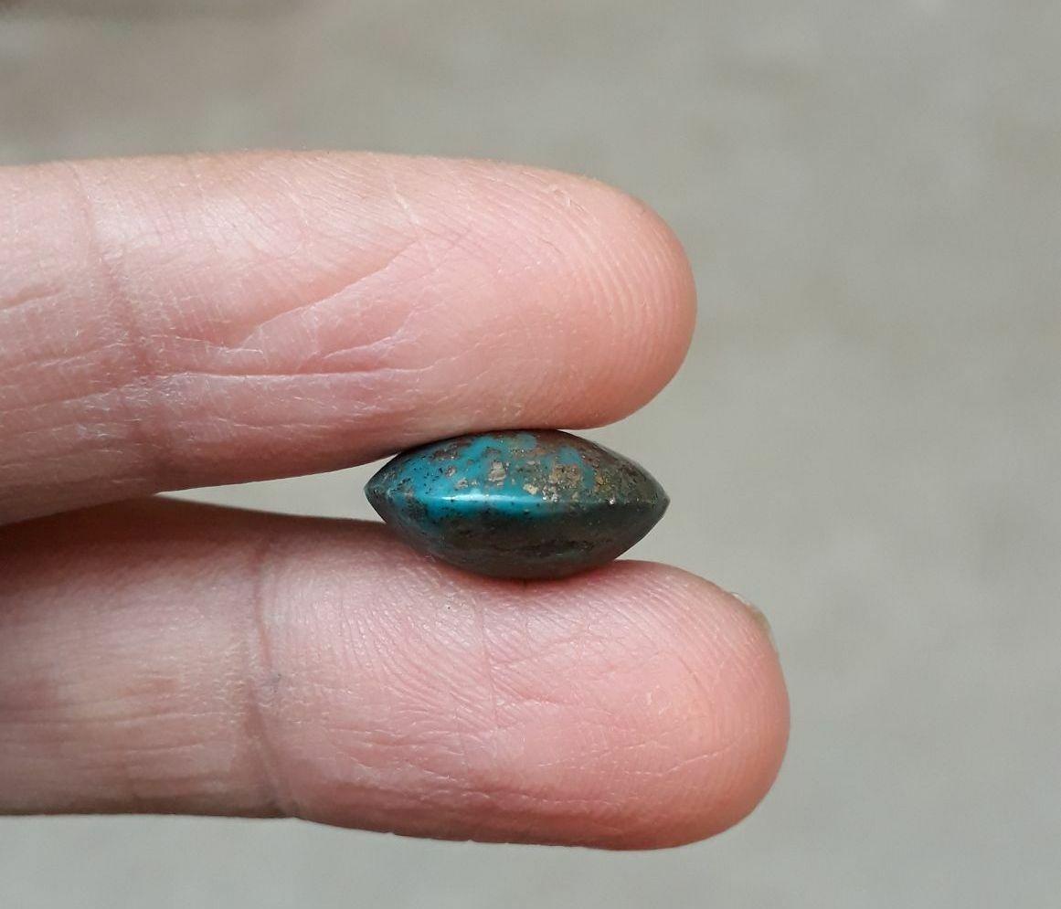 Natural Turquoise with Pyrite - green Matrix Turquoise - Shajri Feroza- 10ct-14x15mm Natural Turquoise with Pyrite - green Matrix Turquoise - Shajri Feroza- 10ct-14x15mm