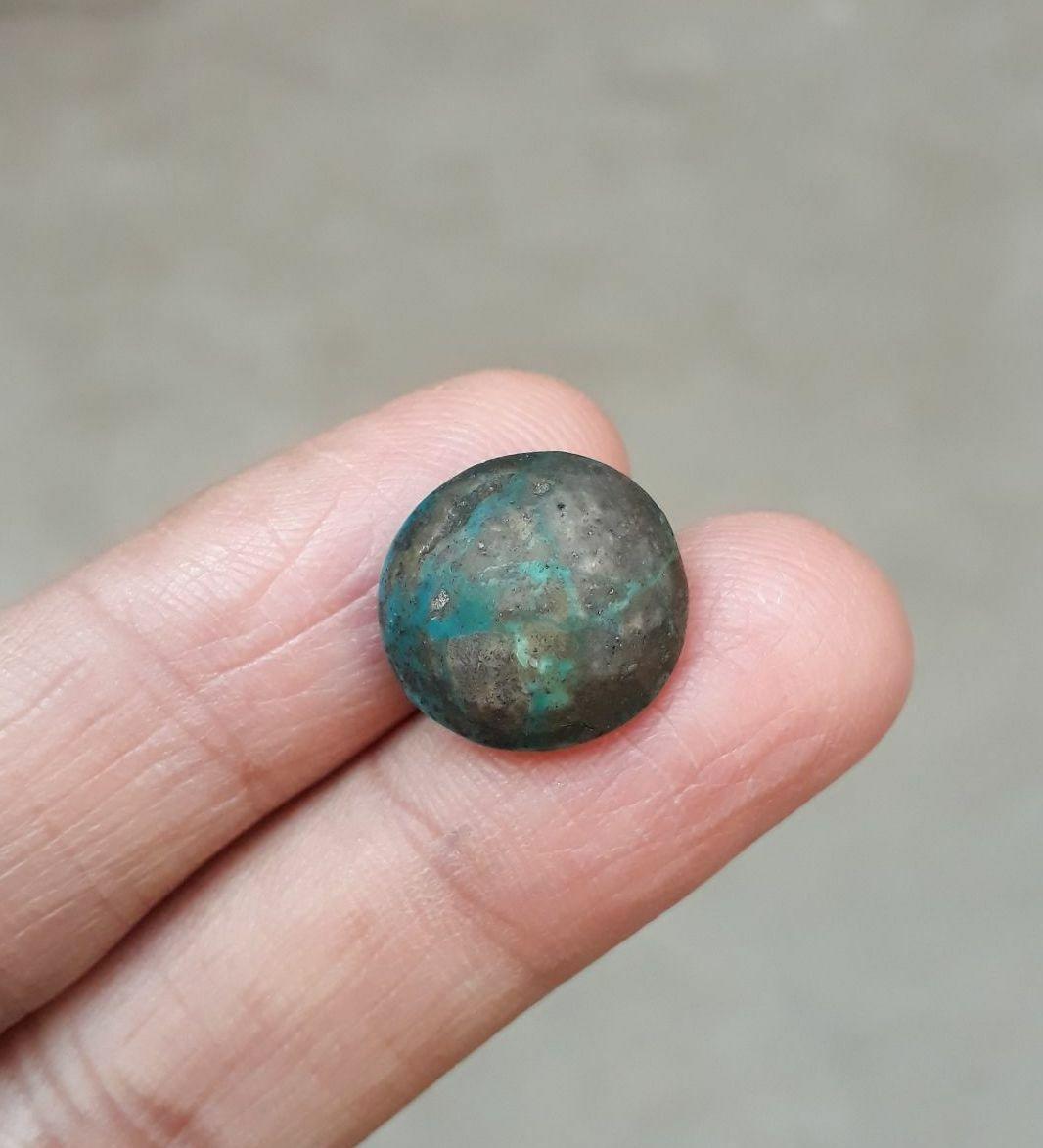 Natural Turquoise with Pyrite - green Matrix Turquoise - Shajri Feroza- 10ct-14x15mm Natural Turquoise with Pyrite - green Matrix Turquoise - Shajri Feroza- 10ct-14x15mm