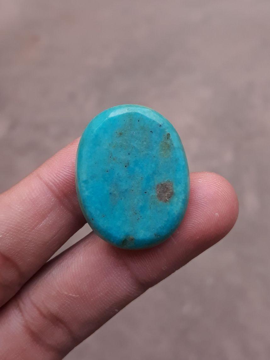 Natural Certified Turquoise - Blue Turquoise - 43ct-30x24mm Natural Certified Turquoise - Blue Turquoise - 43ct-30x24mm