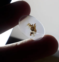 عقيق شجيري طبيعي 8.9 قيراط - عقيق خشبي - الأبعاد - 18 × 12 ملم