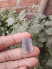 عقيق شجري طبيعي 22.5 قيراط - عقيق شجري - الأبعاد - 20.8 × 15.6 ملم