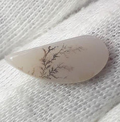 4.2ct Natural Dendritic Agate - Shajri Aqeeq - Dimension-18x9mm