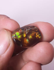 عقيق ناري مكسيكي قوس قزح، حجر كريم أندر من الماس