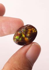 عقيق ناري مكسيكي قوس قزح، حجر كريم أندر من الماس