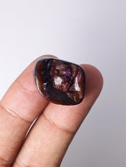 عقيق ناري أرجواني 23.8 قيراط، عقيق ناري نادر - عقيق ناري مصقول، الأبعاد 23 × 17 ملم