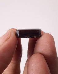 عقيق ناري مكسيكي 13.7 قيراط، عقيق ناري أخضر - هدية مثالية من الأحجار الكريمة، عقيق ناري مستطيل، حجر كريم نادر من الماس، الأبعاد 17 × 12.5 مم