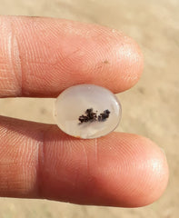 عقيق شجري طبيعي 4.9 قيراط - عقيق شجري - 16x12 ملم