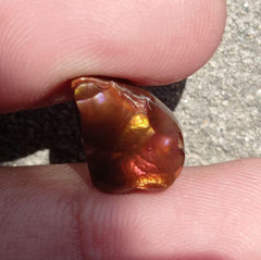 7.8ct Natural Fire Agate From Mexico, Rare Fire Agate, Pink Fire Agate- Perfect gemstone Gift, Dimensions - 16x11x6mm