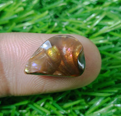 7.8ct Natural Fire Agate From Mexico, Rare Fire Agate, Pink Fire Agate- Perfect gemstone Gift, Dimensions - 16x11x6mm