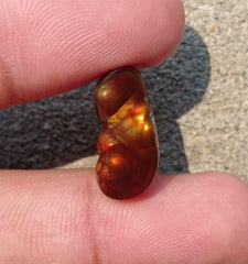 8.95ct Natural Fire Agate from Mexico ,Rare Gemstone than Diamonds - Perfect gemstone Gift, Dimensions - 20x10 mm