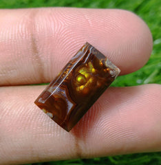 12ct Faceted Mexican Fire Agate, Rare Fire Agate - Perfect gemstone Gift, Rare Gemstone than Diamonds, Dimensions - 19x10 mm