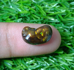 6ct Mexican Fire Agate,  Rare Fire Agate, Yellow Aatshi Aqeeq - Perfect gemstone Gift, Dimensions 16x9x5mm