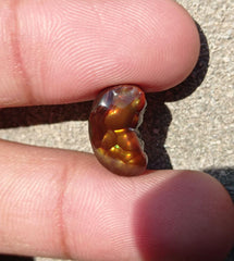6ct Mexican Fire Agate,  Rare Fire Agate, Yellow Aatshi Aqeeq - Perfect gemstone Gift, Dimensions 16x9x5mm