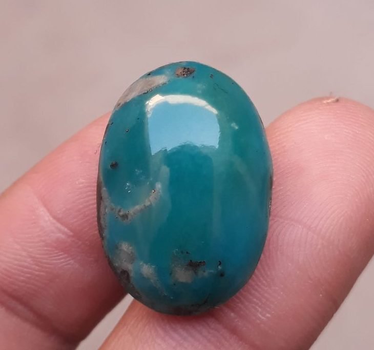 Natural Turquoise - Teal Green Matrix Turquoise - 24.85ct 24x17 mm Natural Turquoise - Teal Green Matrix Turquoise - 24.85ct 24x17 mm