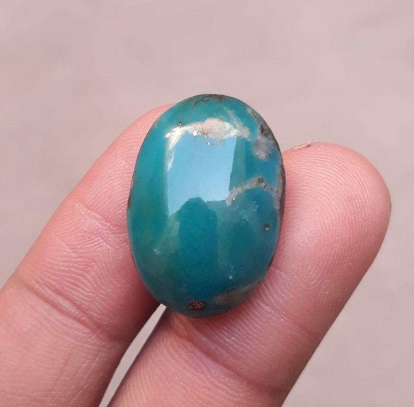 Natural Turquoise - Teal Green Matrix Turquoise - 24.85ct 24x17 mm Natural Turquoise - Teal Green Matrix Turquoise - 24.85ct 24x17 mm
