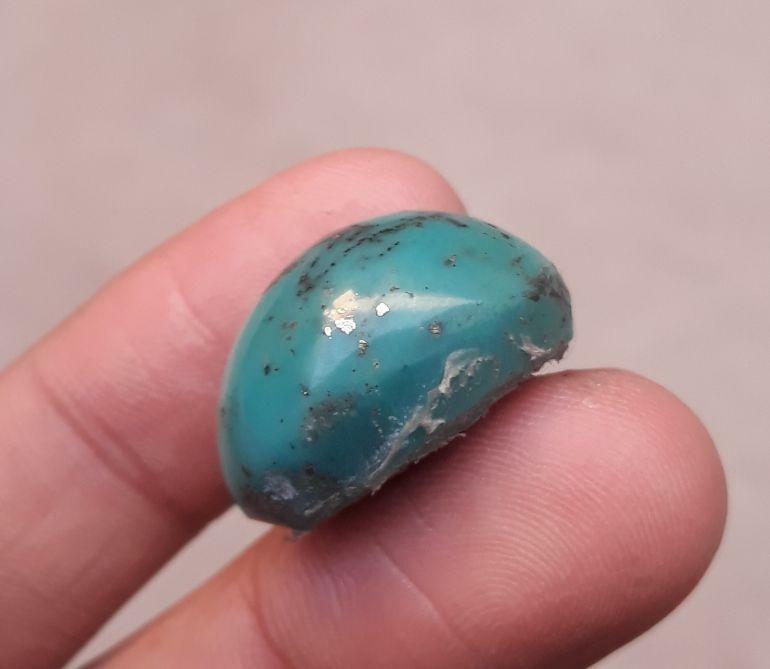 Natural Turquoise with Pyrite - Green Matrix Turquoise - Shajri Feroza- 31.30ct 23x18x14mm Natural Turquoise with Pyrite - Green Matrix Turquoise - Shajri Feroza- 31.30ct 23x18x14mm