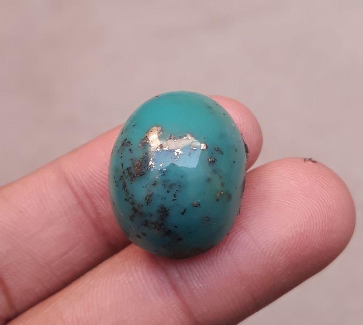 Natural Turquoise with Pyrite - Green Matrix Turquoise - Shajri Feroza- 31.30ct 23x18x14mm Natural Turquoise with Pyrite - Green Matrix Turquoise - Shajri Feroza- 31.30ct 23x18x14mm