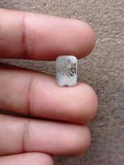 عقيق شجيري طبيعي 2.4 قيراط - عقيق خشبي - الأبعاد - 13 × 8 ملم