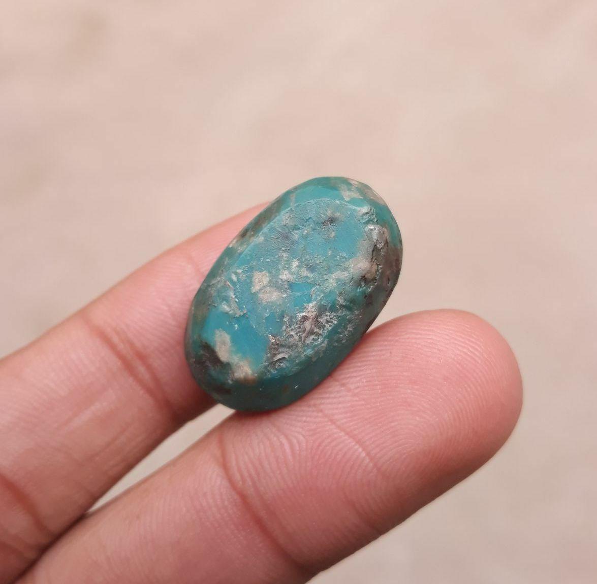 29ct Natural Turquoise - Matrix Turquoise - 29ct-25x15mm 29ct Natural Turquoise - Matrix Turquoise - 29ct-25x15mm