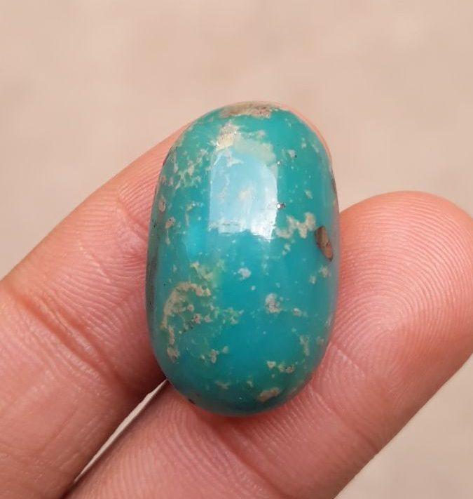 29ct Natural Turquoise - Matrix Turquoise - 29ct-25x15mm 29ct Natural Turquoise - Matrix Turquoise - 29ct-25x15mm
