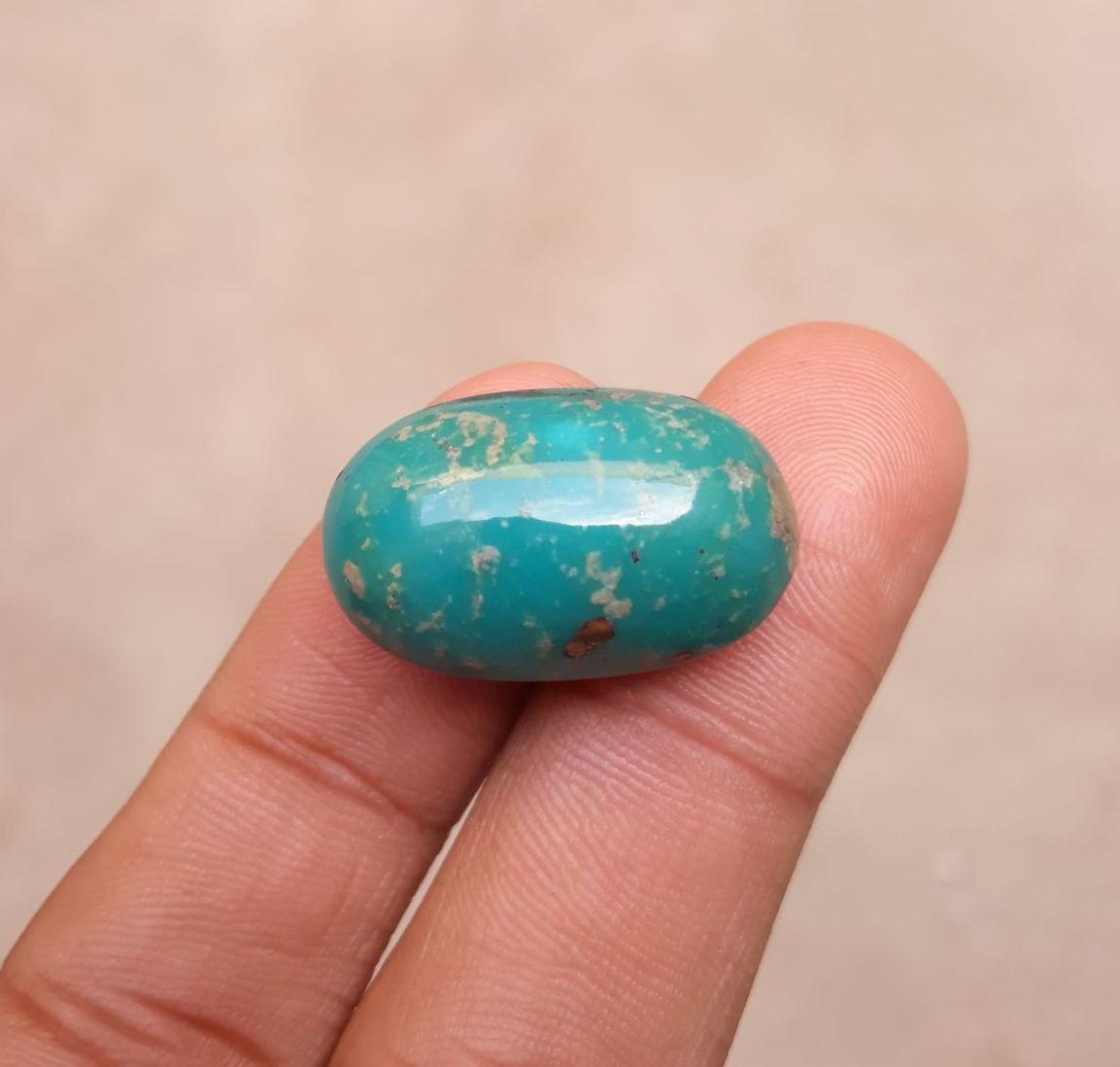 29ct Natural Turquoise - Matrix Turquoise - 29ct-25x15mm 29ct Natural Turquoise - Matrix Turquoise - 29ct-25x15mm