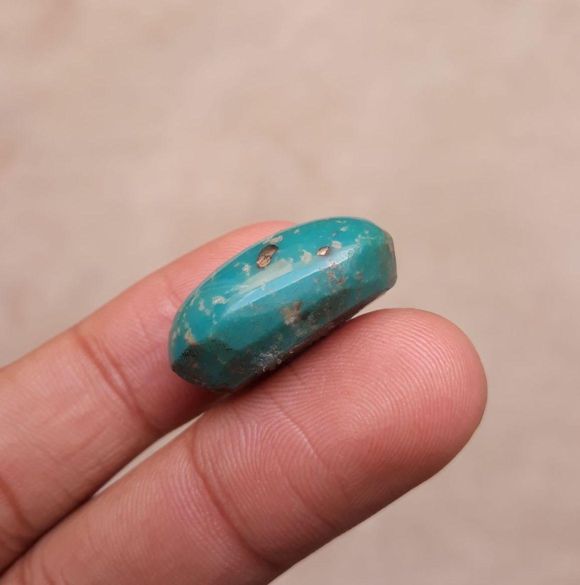 29ct Natural Turquoise - Matrix Turquoise - 29ct-25x15mm 29ct Natural Turquoise - Matrix Turquoise - 29ct-25x15mm