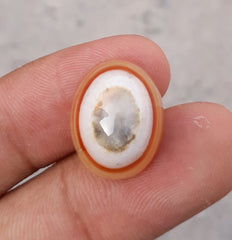 17.5ct Natural Eye Agate For Sale - Aqeeq - Dimension 18x13x9mm
