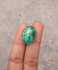 19.1ct Natural Variscite Cabochon Gemstone , Dimensions  21x15.5mm