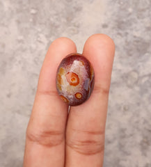 19ct Natural Eye Agate For Sale - Aqeeq - Dimension 21x16x7mm