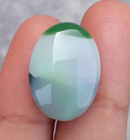 Green Chalcedony - Green Agate White - Green Agate -15x20mm