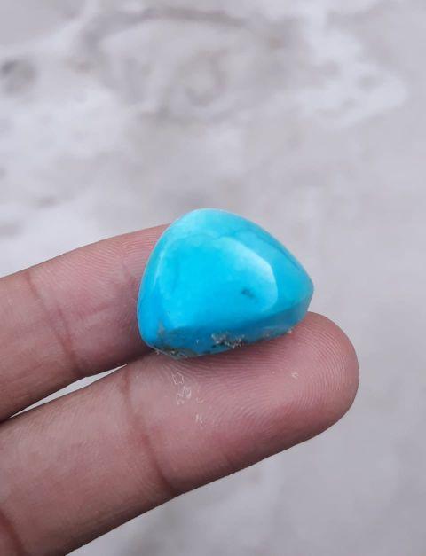 36ct Natural Certified Turquoise  - Blue Matrix Turquoise - Shajri Feroza-36ct-22x16 mm 36ct Natural Certified Turquoise  - Blue Matrix Turquoise - Shajri Feroza-36ct-22x16 mm