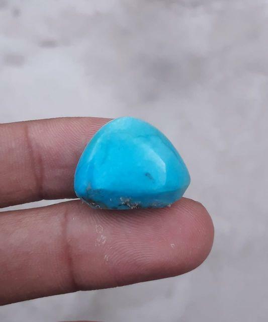 36ct Natural Certified Turquoise  - Blue Matrix Turquoise - Shajri Feroza-36ct-22x16 mm 36ct Natural Certified Turquoise  - Blue Matrix Turquoise - Shajri Feroza-36ct-22x16 mm