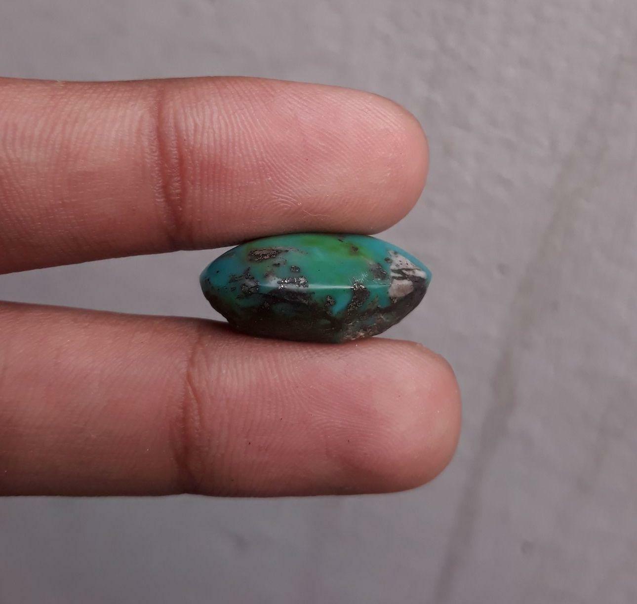 25.05ct Morenci Turquoise - Natural Turquoise  - Blue Green Turquoise - Shajri Feroza - 24x16mm 25.05ct Morenci Turquoise - Natural Turquoise  - Blue Green Turquoise - Shajri Feroza - 24x16mm