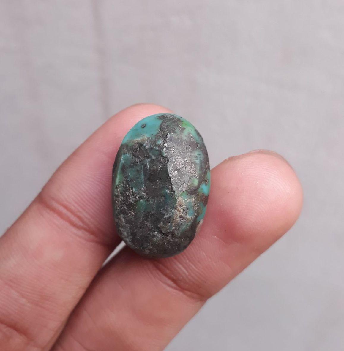 25.05ct Morenci Turquoise - Natural Turquoise  - Blue Green Turquoise - Shajri Feroza - 24x16mm 25.05ct Morenci Turquoise - Natural Turquoise  - Blue Green Turquoise - Shajri Feroza - 24x16mm