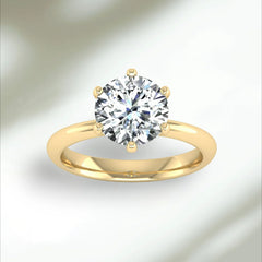 2ct Classic Solitaire Diamond Ring