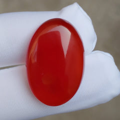 Natural Red Aqeeq from Yaman - Red Carnelian Cabochon Yamani - 30 ct