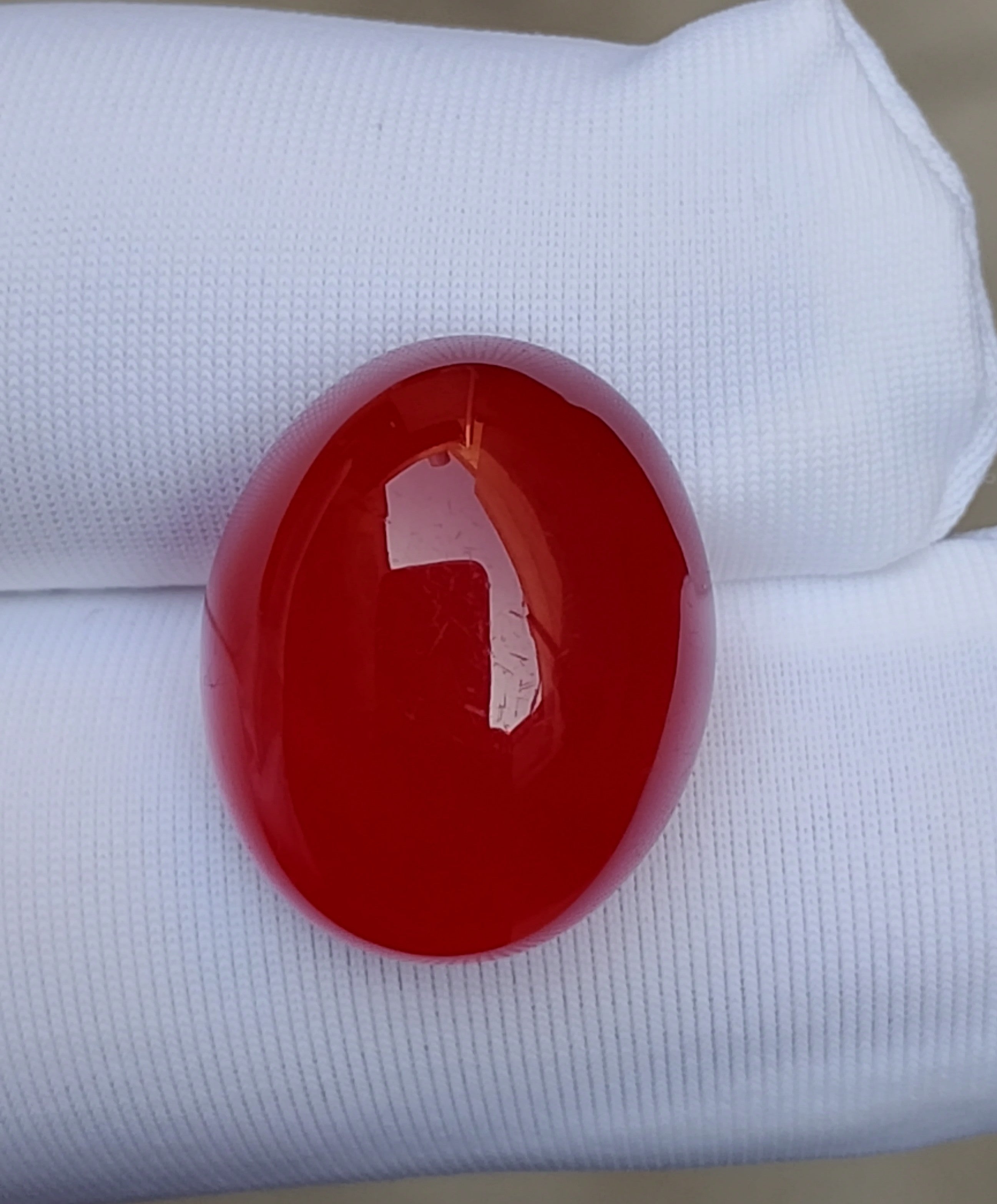 Natural Red Aqeeq from Yaman - Red Carnelian Cabochon Yamani - 16 ct